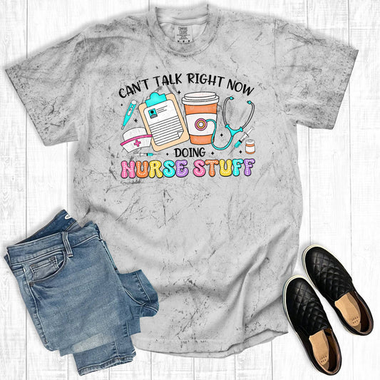 Retro Doing Nurse Stuff Comfort Colors Graphic Tee