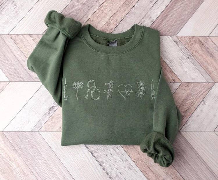 Medical Sweatshirt - Nurse & Doctor Gift, Minimalist Tee