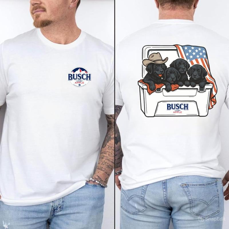 Dogs Beer Tees, 4th Of july TShirt, Perfect Beer And Dog Shirt For Men, For Women, Gift For All, Menswear Top, Fabric Cotton, Unisex Crewneck