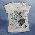 Y2k Gothic Baby Tee, Emo Graphic Shirt, Floral Baby Tee Women Gift for Her