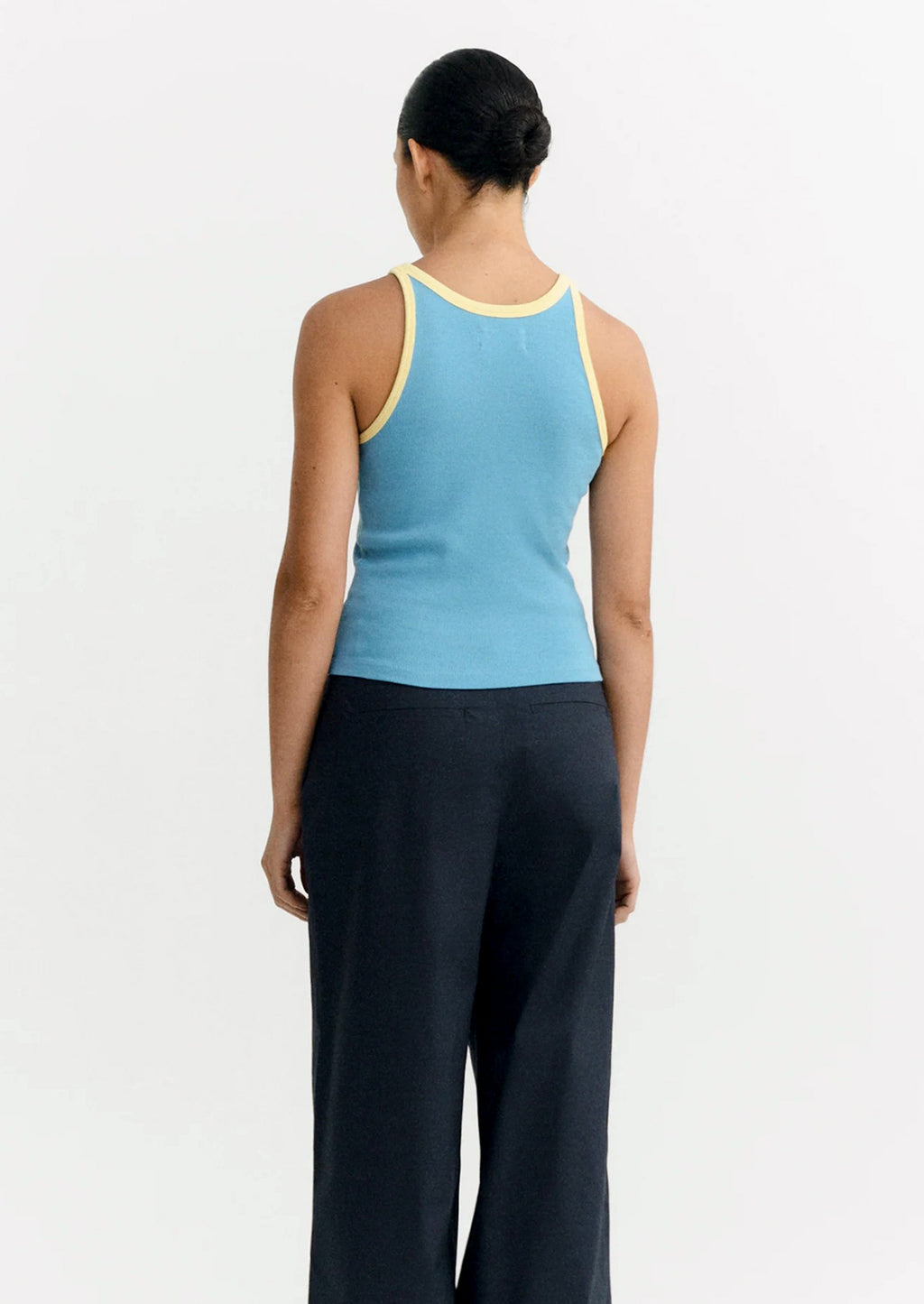 Harriet Contrast Cotton Tank