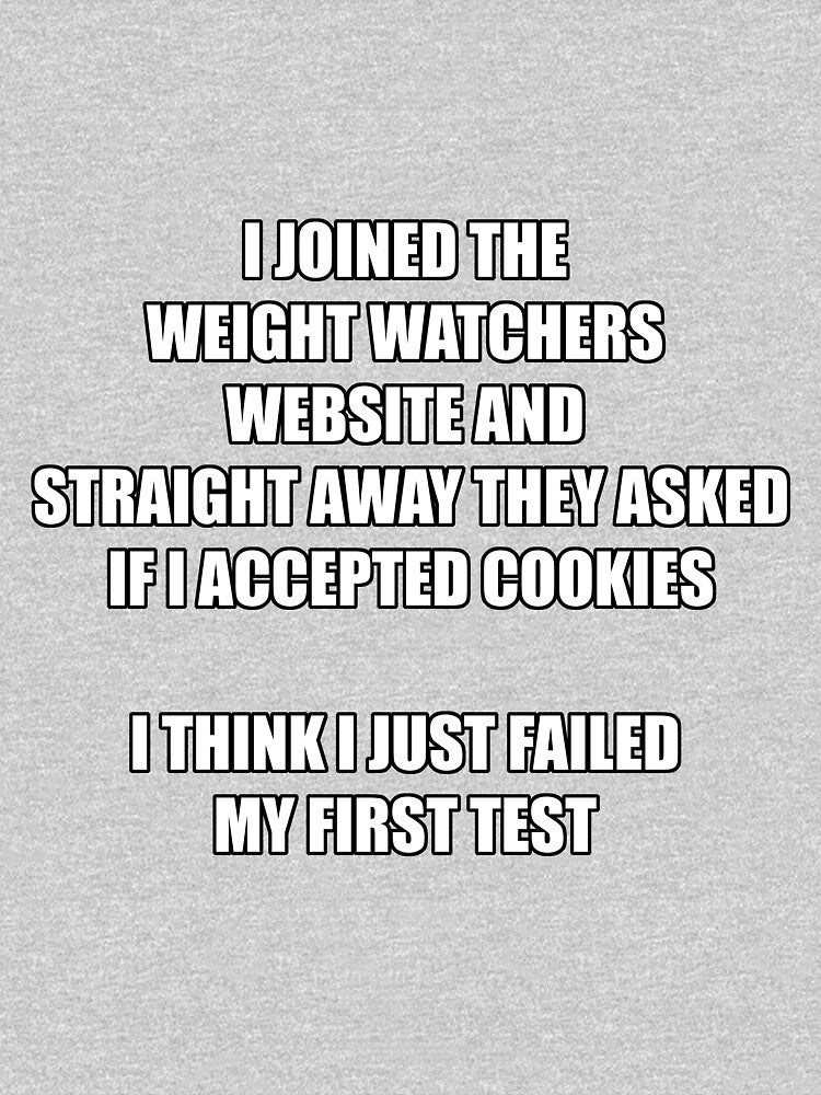Dad Joke - Weight Watchers Website by Scott Brown Unisex T-shirt, Sweatshirt, Hoodie, Long Sleeve Tee