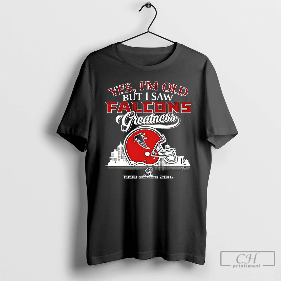 Premium Atlanta Falcons Yes Im Old But I Saw Greatness Helmet Ceramic Ceramic And Classic Unisex T-shirt, Sweatshirt, Hoodie, Long Sleeve Tee